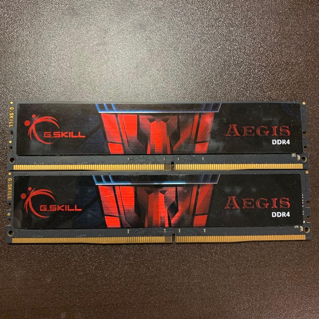 G.SKILL Aegis DDR4 16GBx2 計32GB メモリー