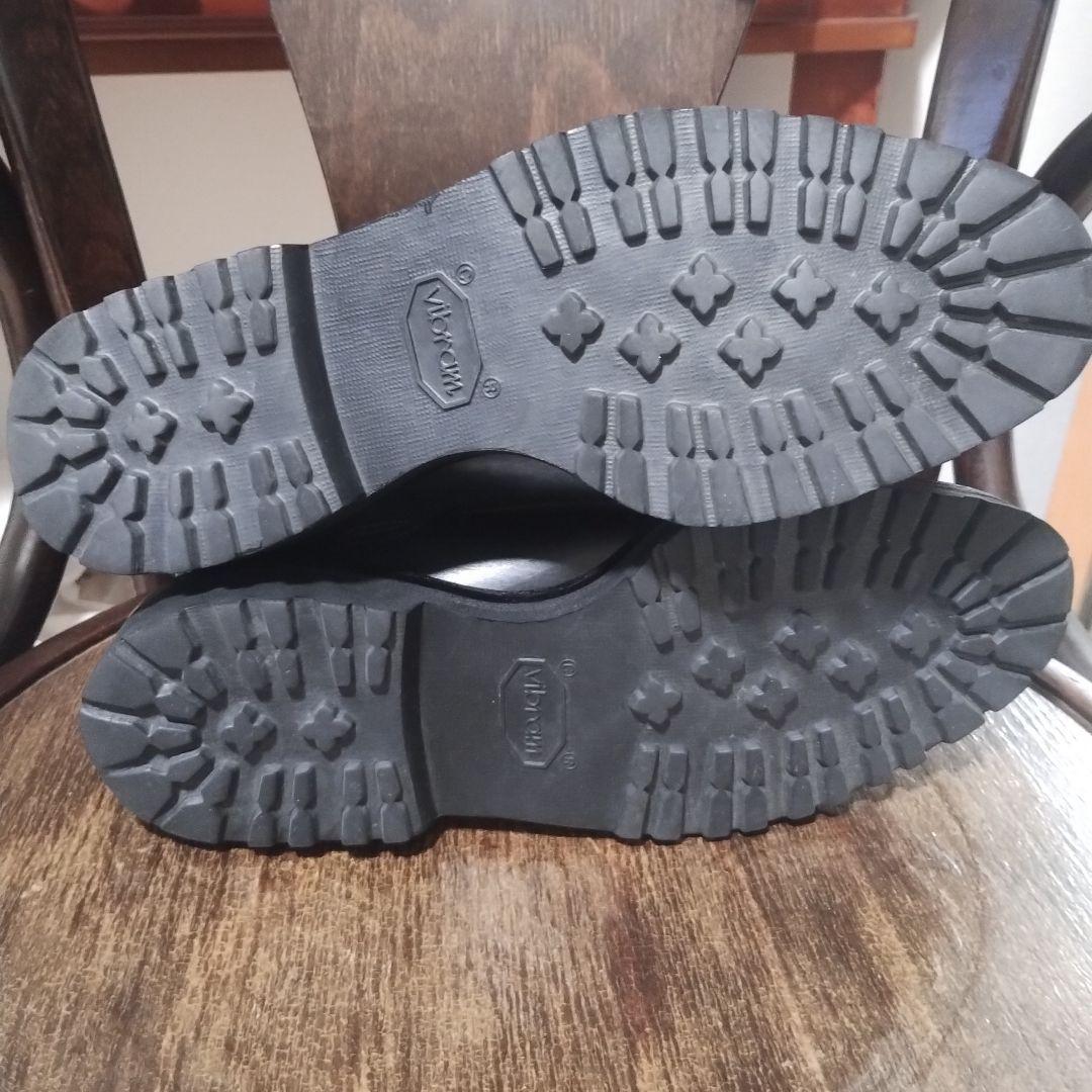 WHダブルエイチ干場さん愛用黒サイドゴアブーツ美品6Vibram菅原靴店Zソール