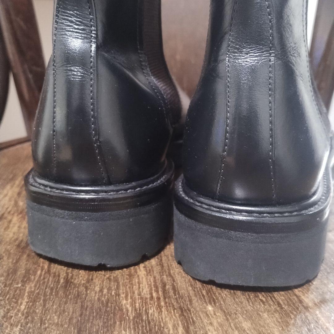 WHダブルエイチ干場さん愛用黒サイドゴアブーツ美品6Vibram菅原靴店Zソール