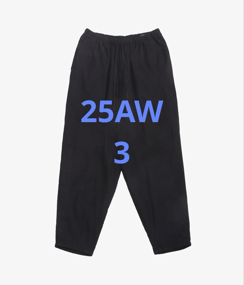 25AW COMOLI カシミヤシルクテーパードパンツ サイズ3 コモリ