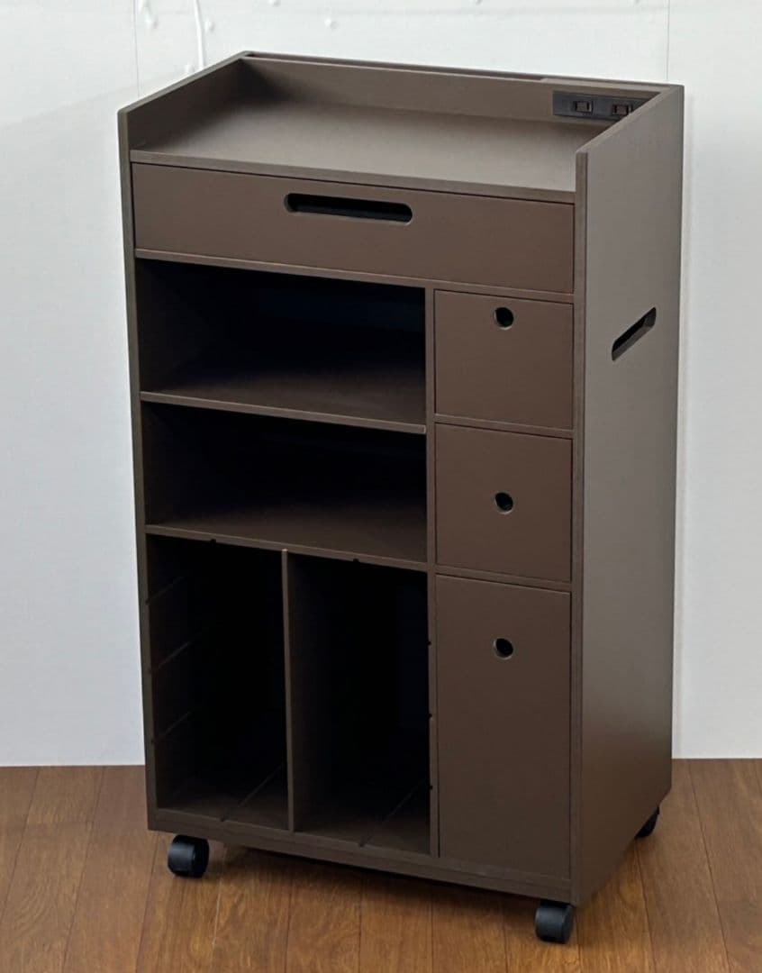 キッチンワゴン no3474ダークブラウン