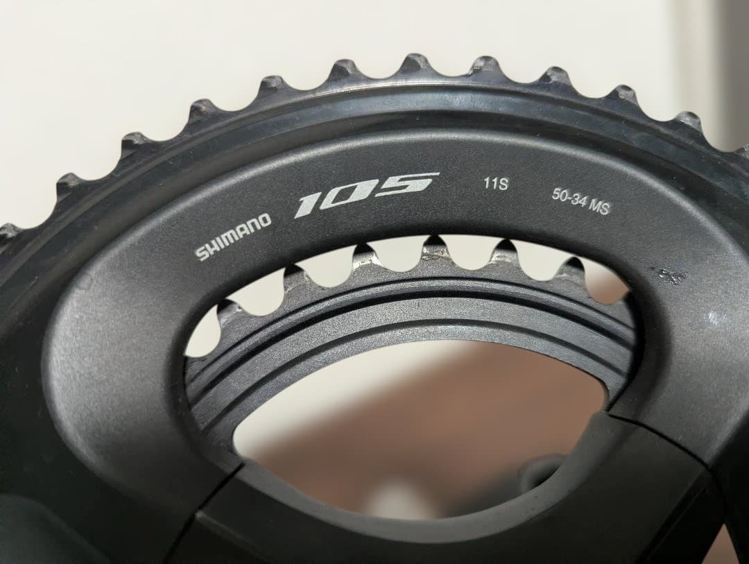 Shimano 105 クランクセット 160mm ブラック　50/34
