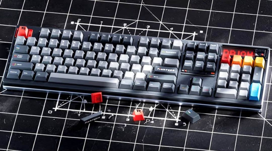 TickType DP104 グレー キーボード