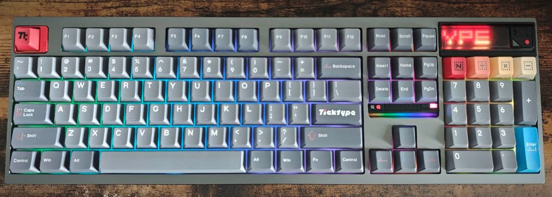 TickType DP104 グレー キーボード