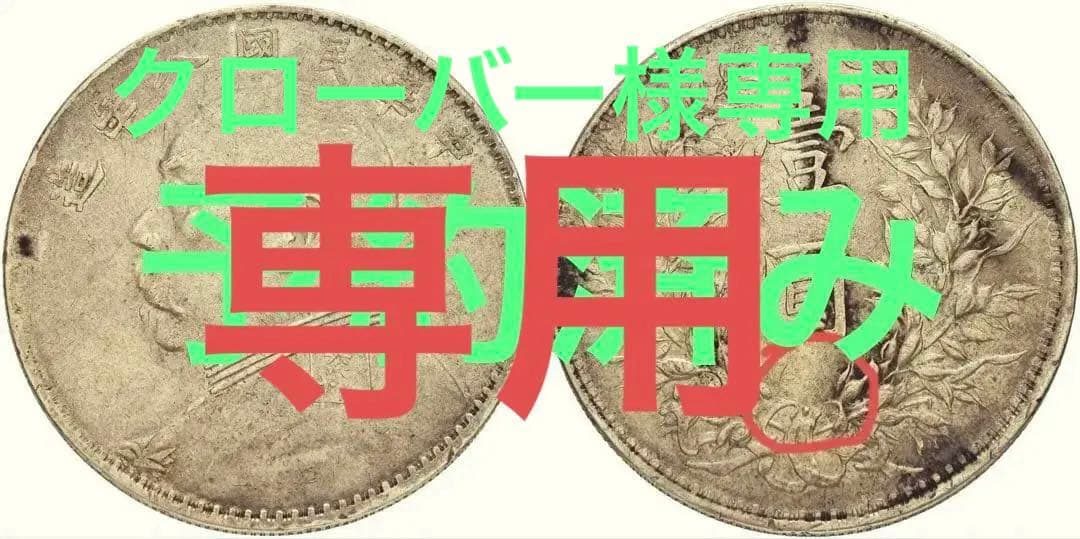 専用　中国銀幣　中華民國八年造 特年　袁世凱 壹圓 結上點版　希少 本物　上品