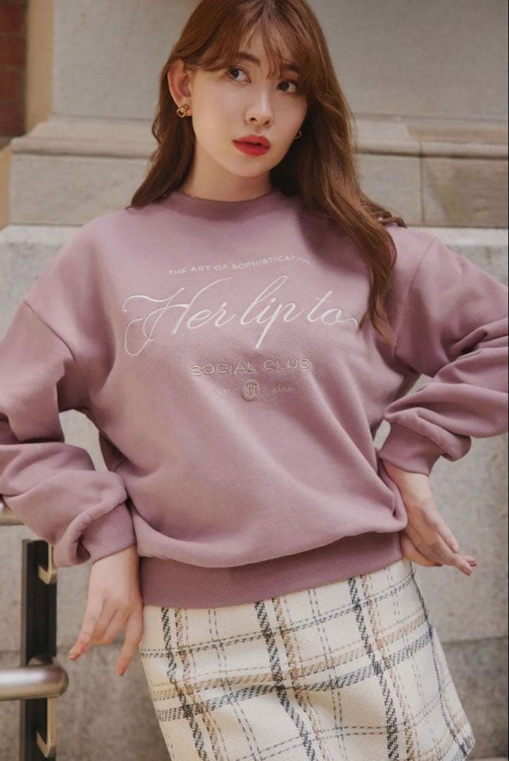 herlipto スウェット トレーナー ピンク