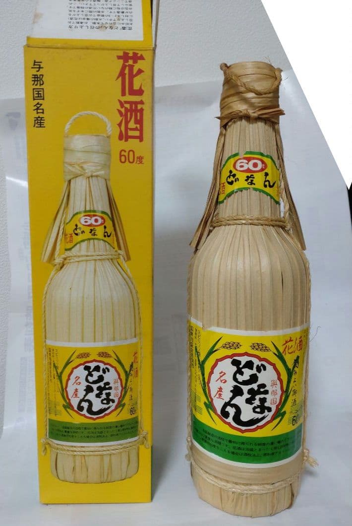 どなん泡盛花酒60度 600ml クバ巻き