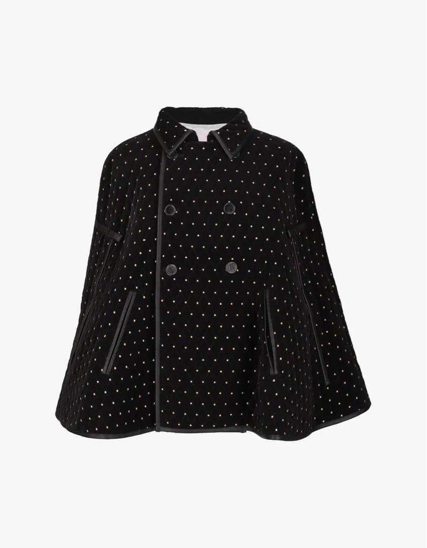 【年末年始sale】bibiy ドット刺繍ポンチョ