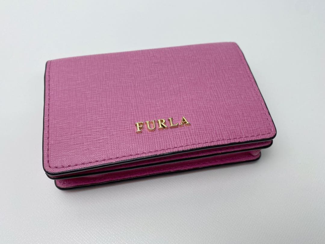 新品 フルラ FURLA カードケース 名刺入れ レザー 保存袋あり 箱付き