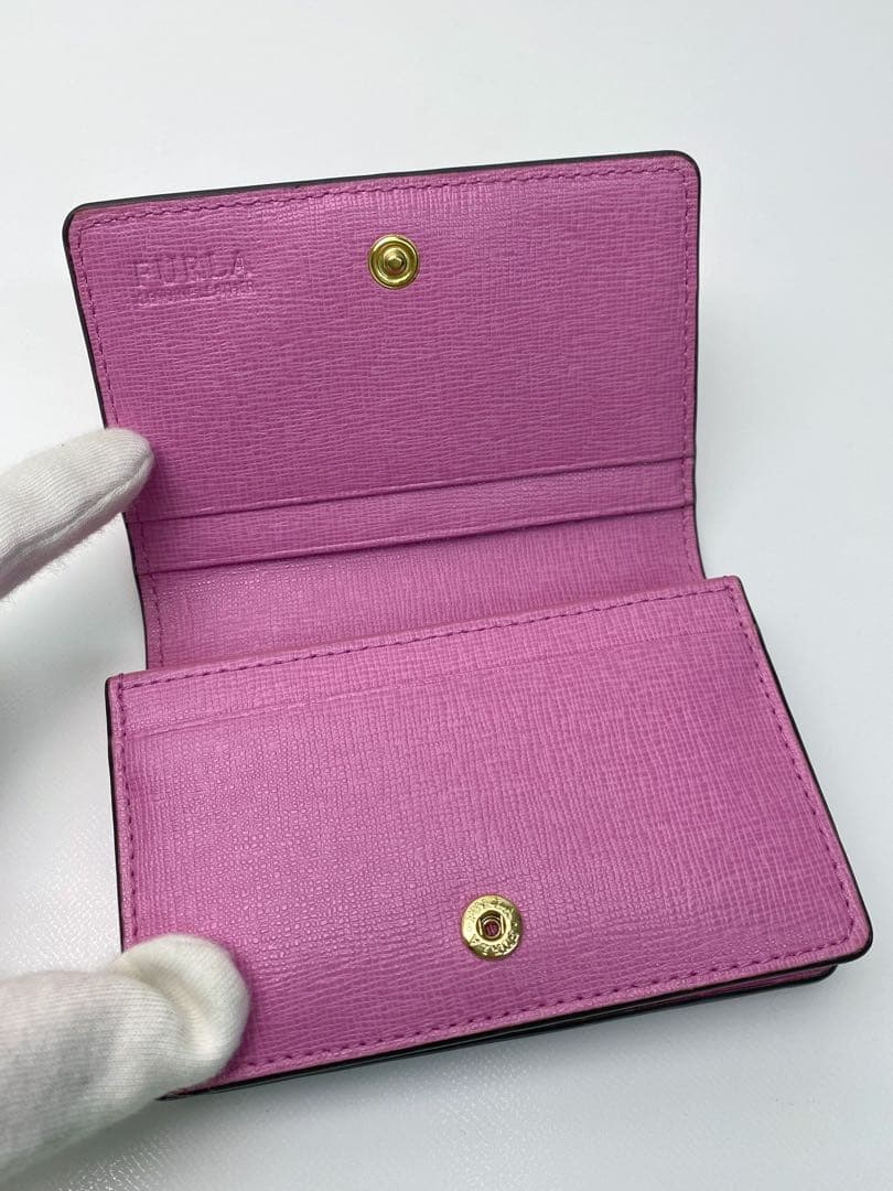 新品 フルラ FURLA カードケース 名刺入れ レザー 保存袋あり 箱付き
