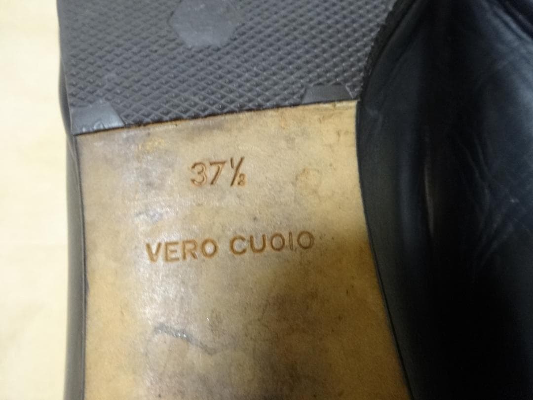 プラダ　PRADA　フラットシューズ　黒　37　1/2　24.5～24