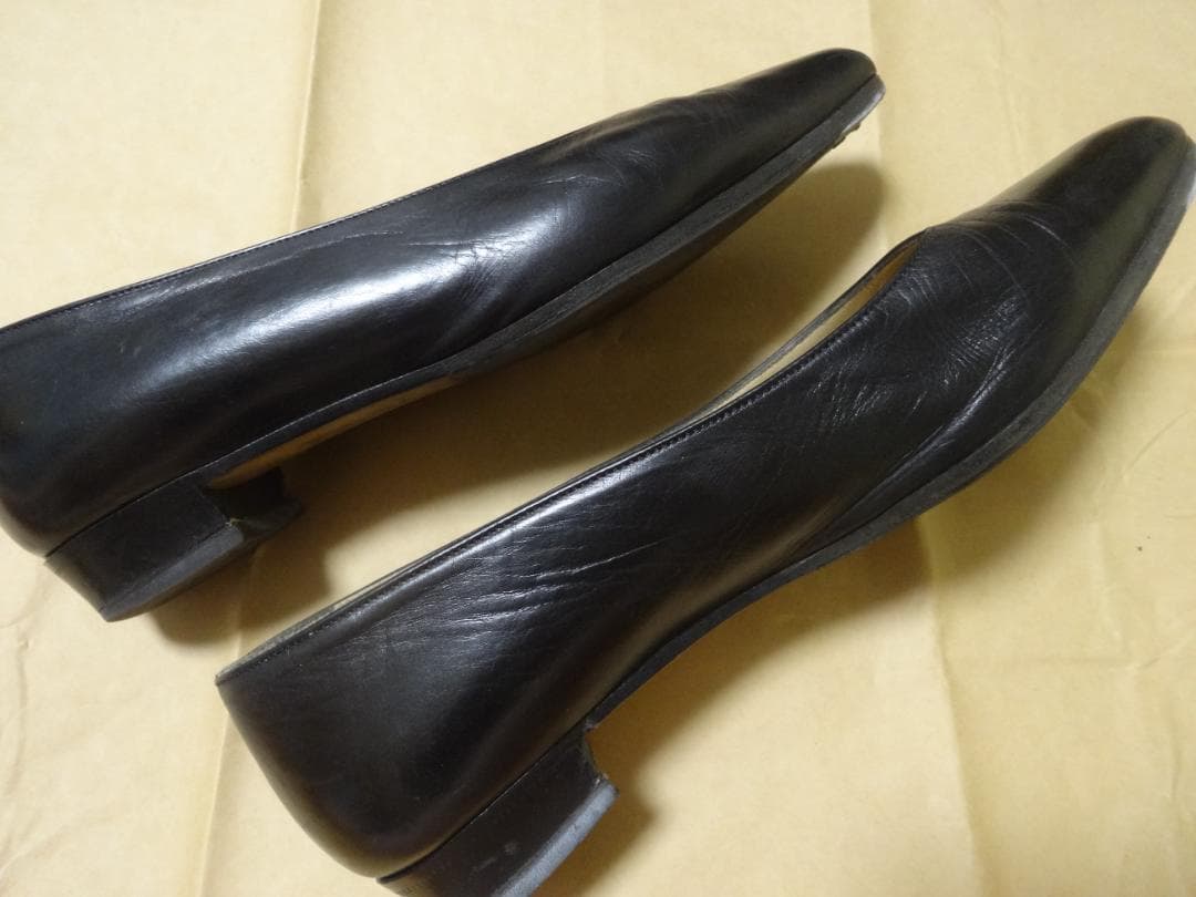 プラダ　PRADA　フラットシューズ　黒　37　1/2　24.5～24