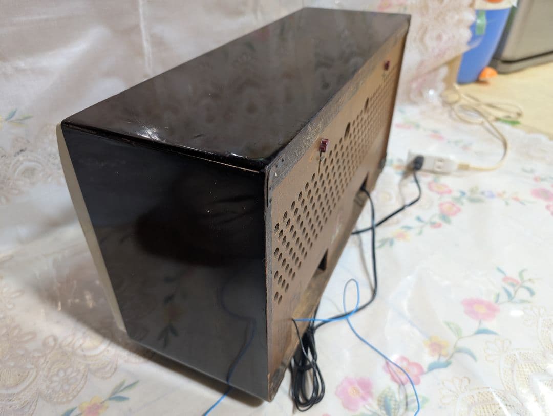 レトロ真空管ラジオアイ付　家族団らん　Bluetooth　美品