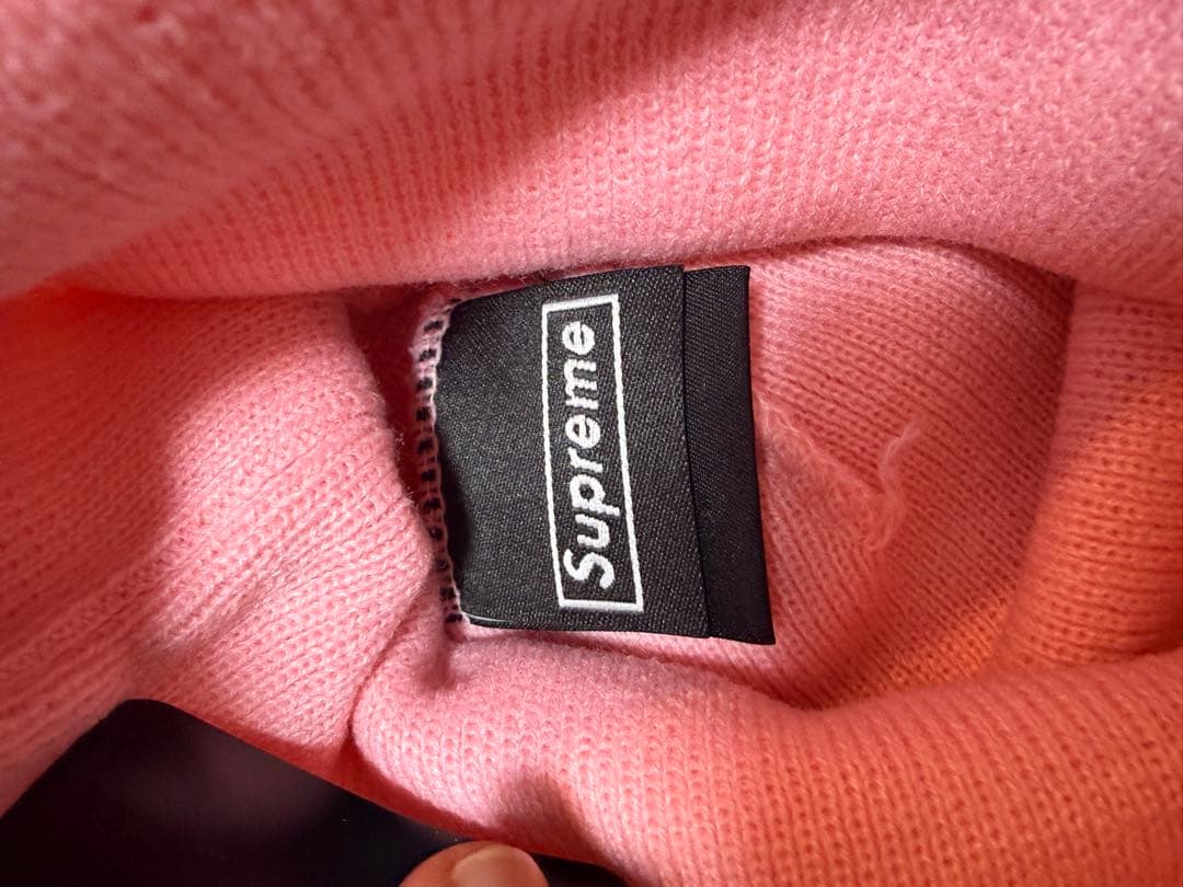 Supreme ニット帽 ピンク