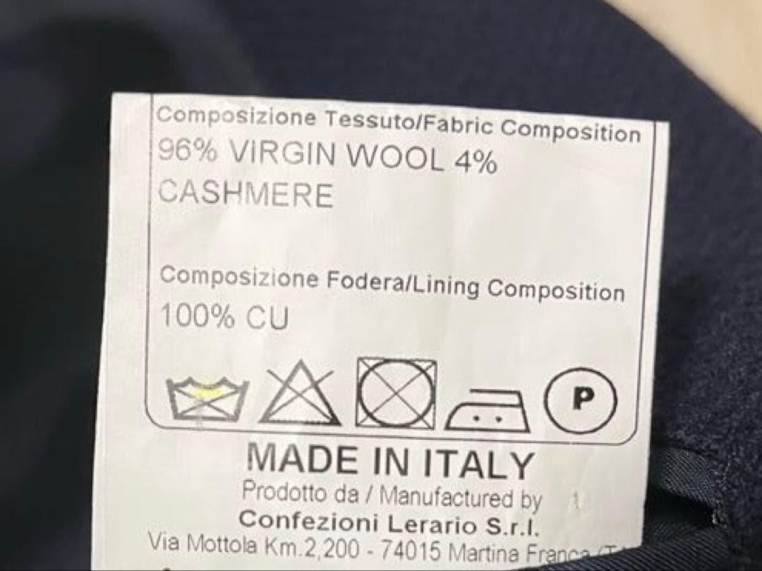 TAGLIATORE 2釦シングルアンコンジャケット ネイビー サイズ48/7R