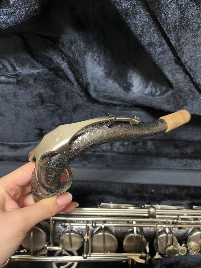 antigua 黒 テナーサックス ケース付き