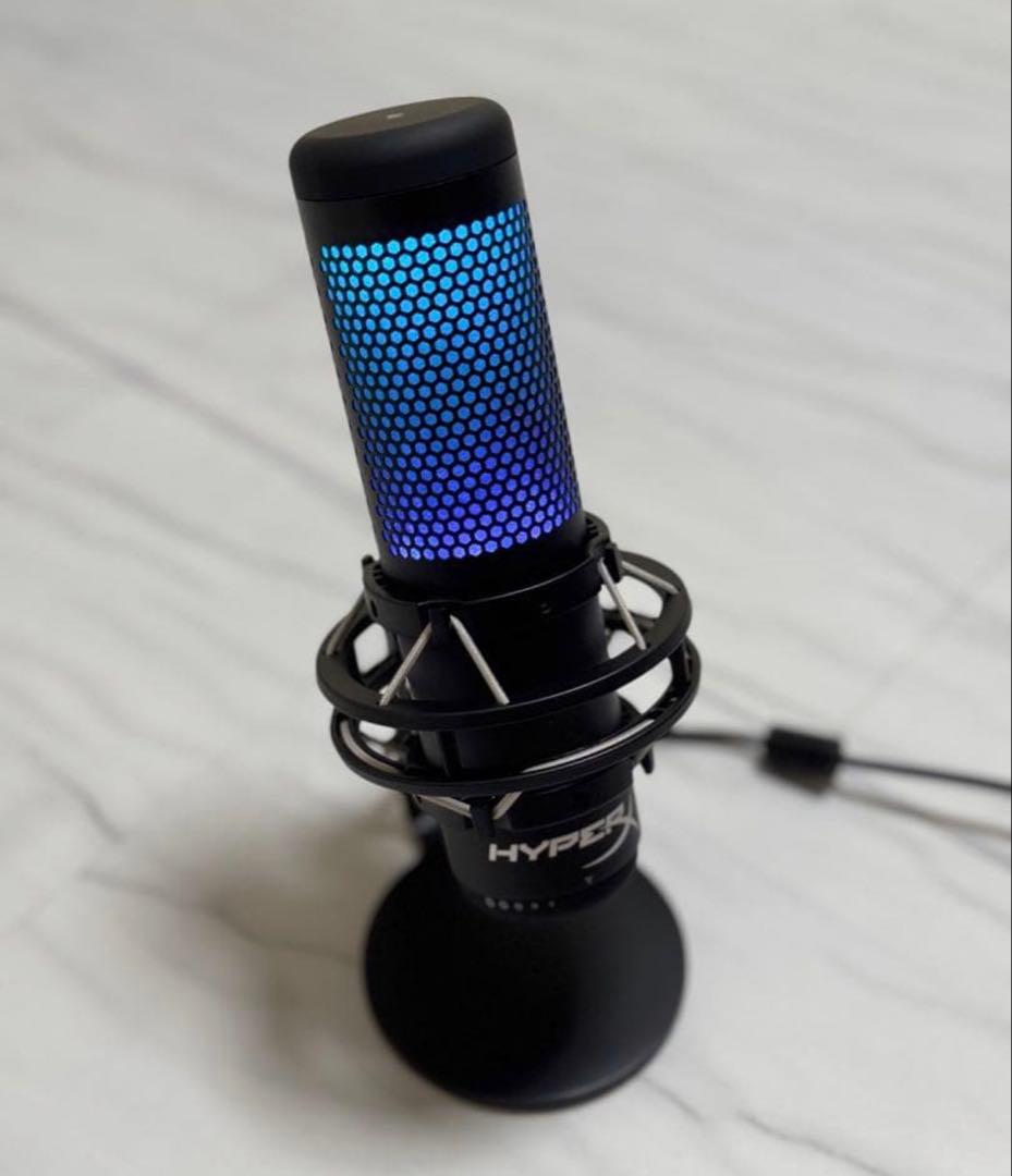HyperX QuadCast S スタンドアロンマイク RGBライティング