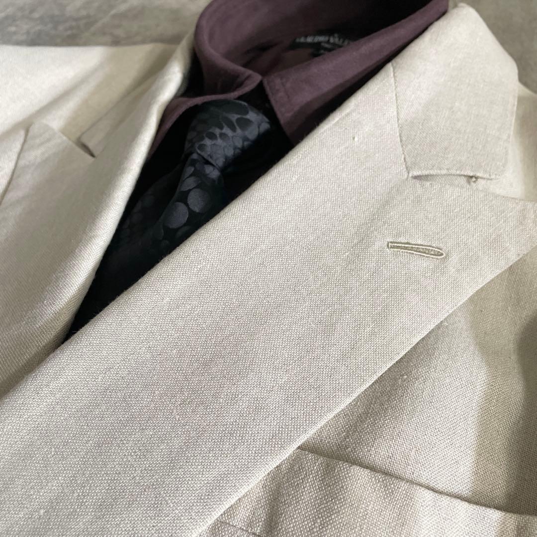 希少 ヴィンテージ dunhill 黒金ボタン ダブルスーツ ホワイトアイボリー