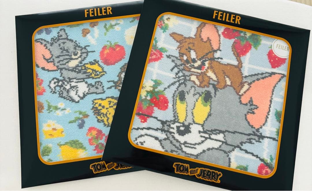 再値下げ フェイラートムとジェリー ハンカチ2枚セット FEILER
