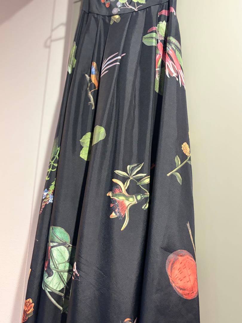 CABaN シルク HARVEST ロングワンピース ブラック