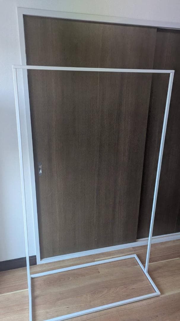 【最終値下げ】KANADEMONO アイアン ハンガーラック W90 ホワイト