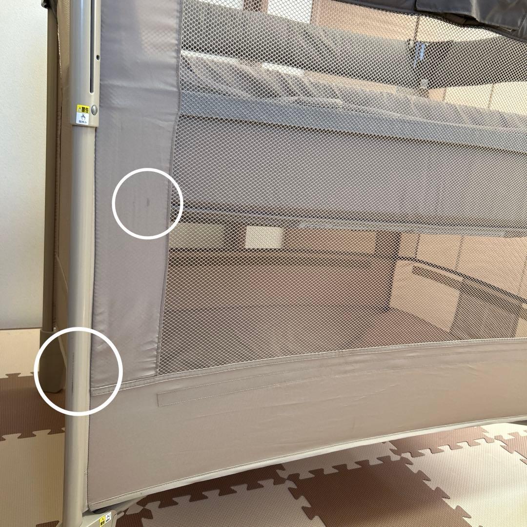 ココネルエアー(ベージュブラウン)【Aprica】折りたたみベビーベッド