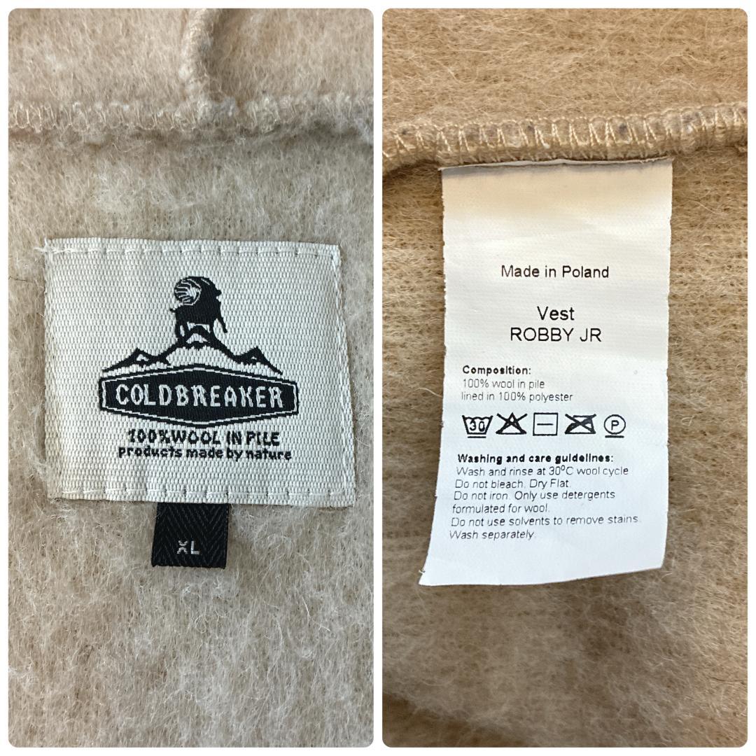 未使用級 コールドブレーカー♡ジップアップ ボア ベスト フード付き ROBBY