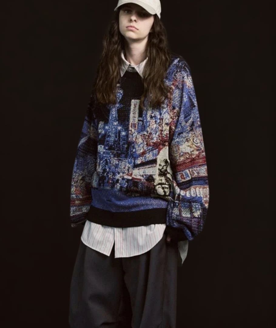 道頓堀 プライムオーバークルーネックニットプルオーバー