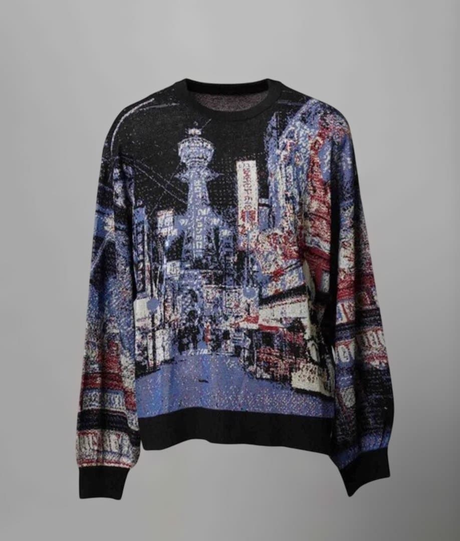 道頓堀 プライムオーバークルーネックニットプルオーバー