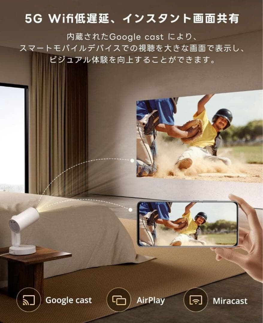 ETOE❣️プロジェクター Google TV搭載 Netflix公式ライセンス