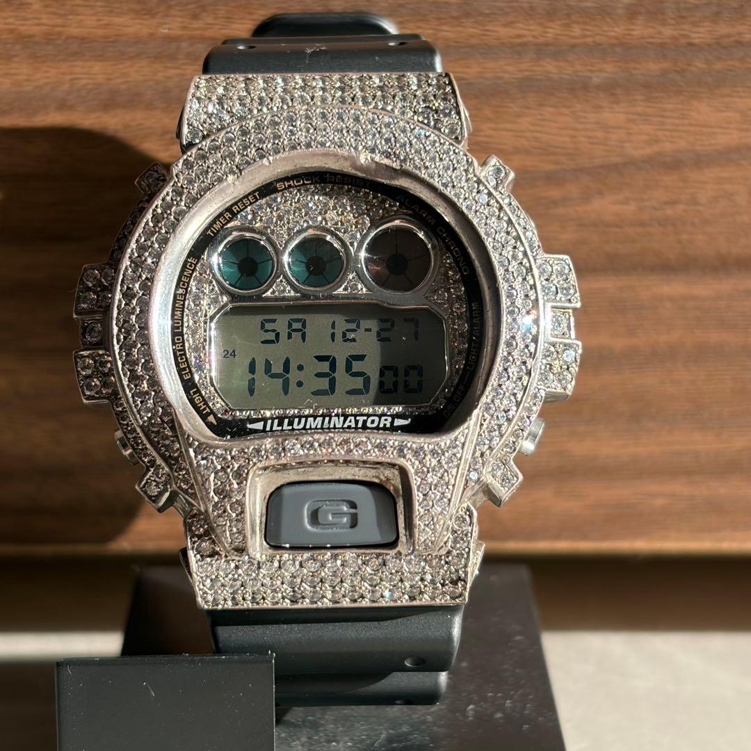 【期間値下げ】CASIO G-SHOCK DW-6900CB シルバーカスタム