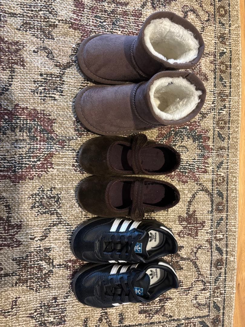 キッズシューズセット（バレエ、スニーカー、ブーツ）３点セット