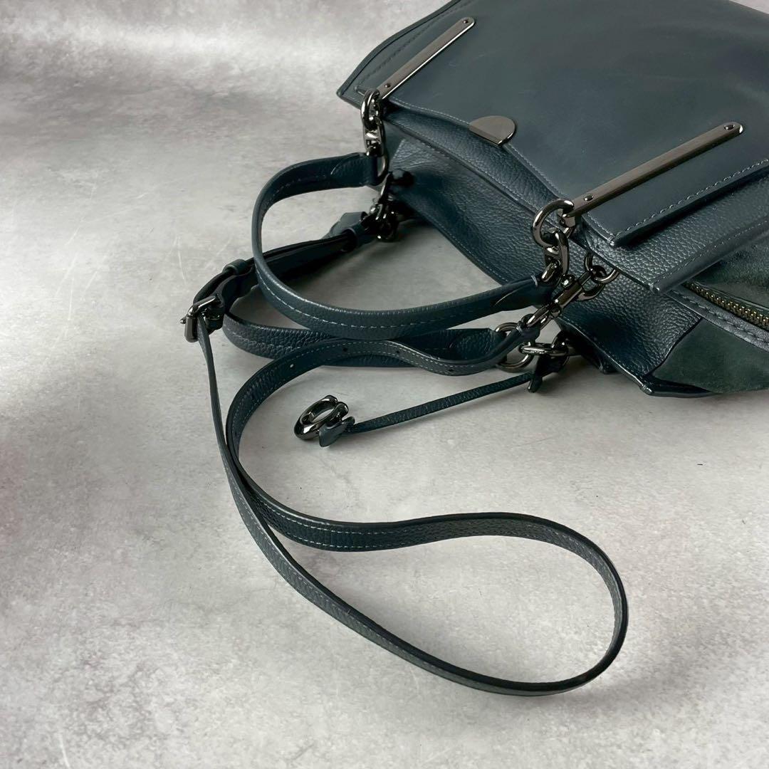 ✨美品✨コーチ　ドリーマー　ハンドバッグ　2way 斜めかけ　C金具　レザー　緑