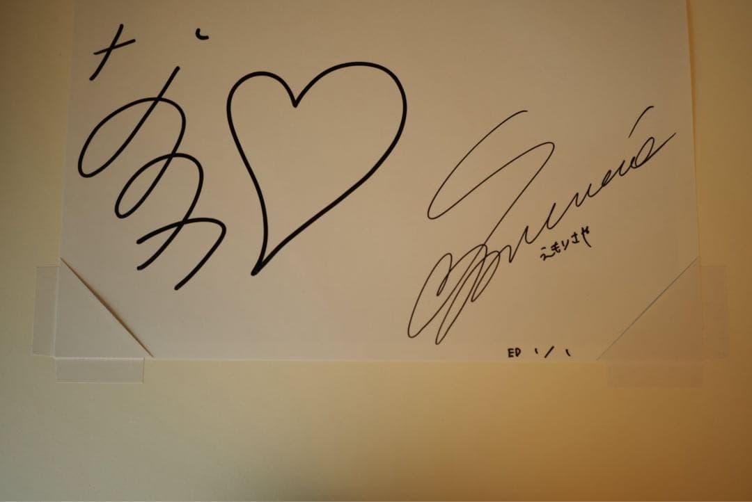 菜乃花　展示写真　直筆サイン付、一点物