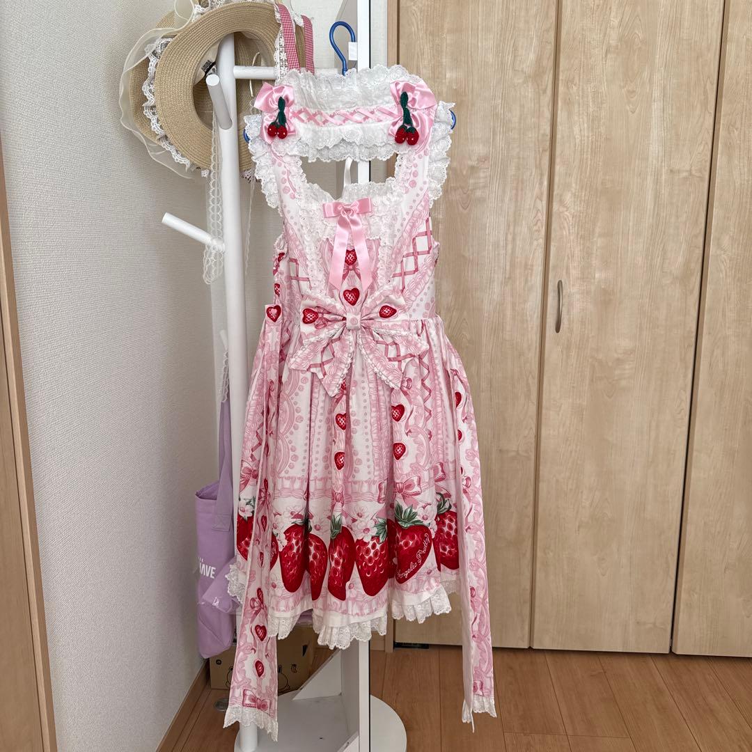 Decoration Strawberry JSK+ヘッドドレスセット シロ
