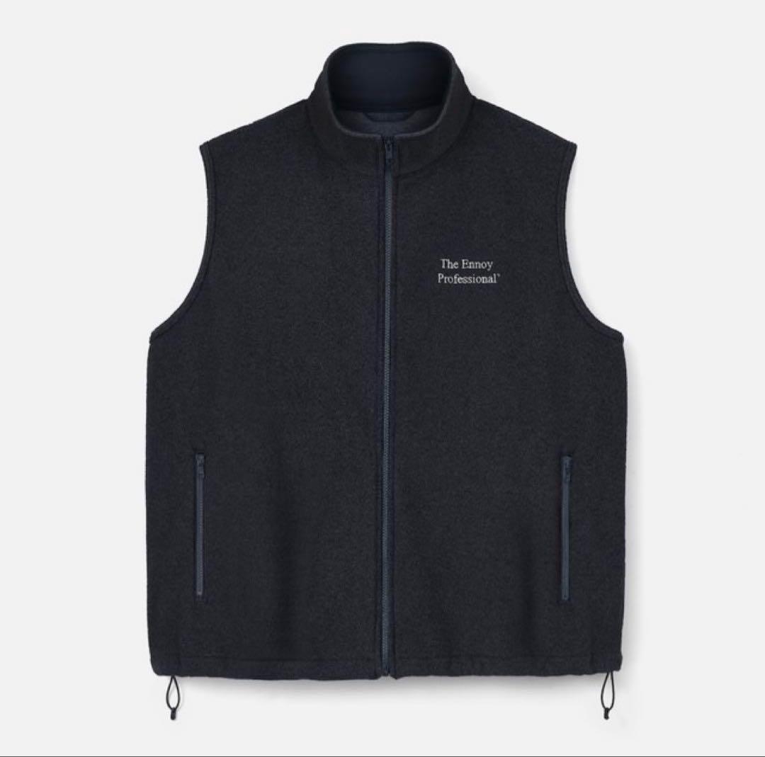 ennoy PROFESSIONAL FLEECE VEST （BLACK） Ｌ