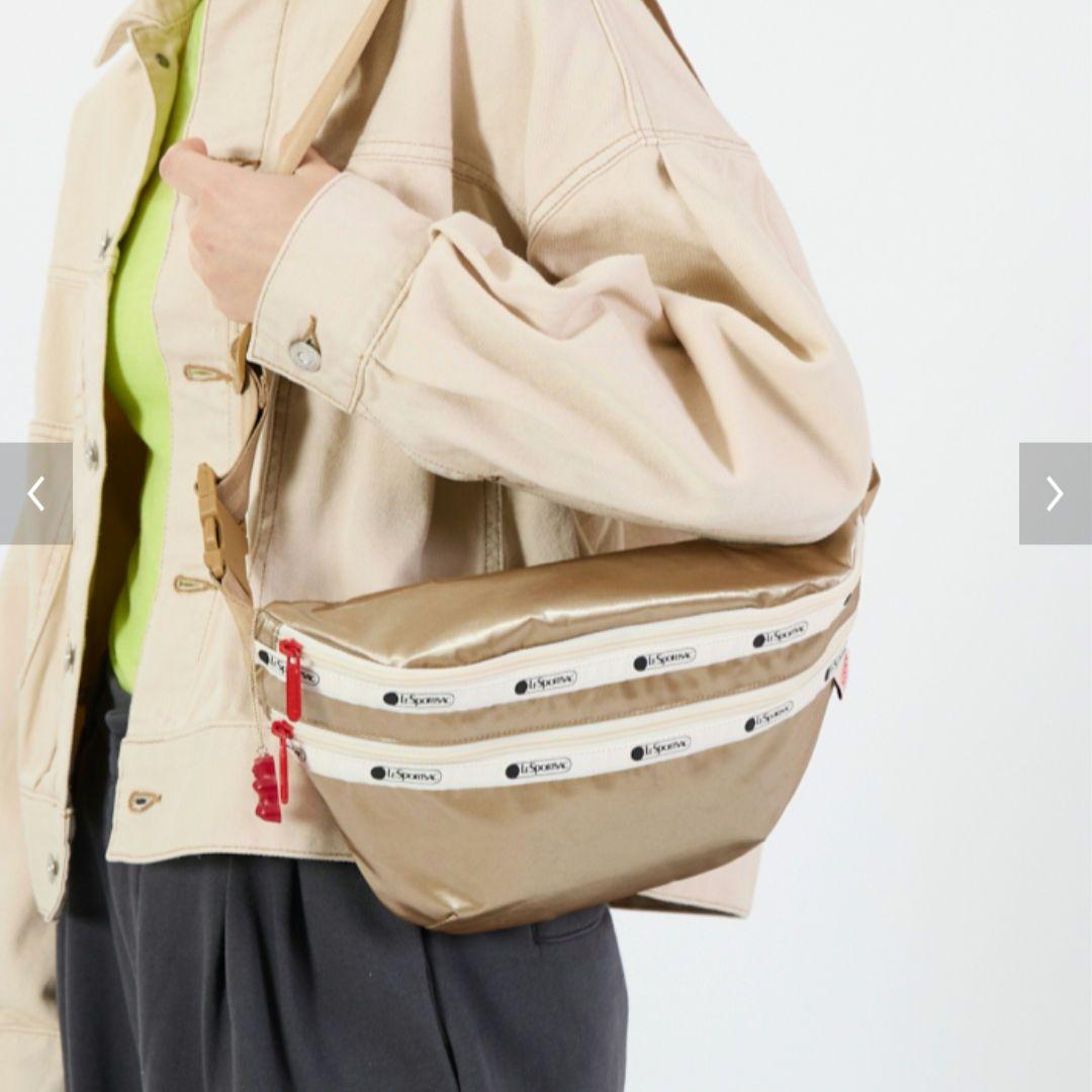 未使用級✨LeSportsac×HARIBO コラボ ゴールドボディバッグ