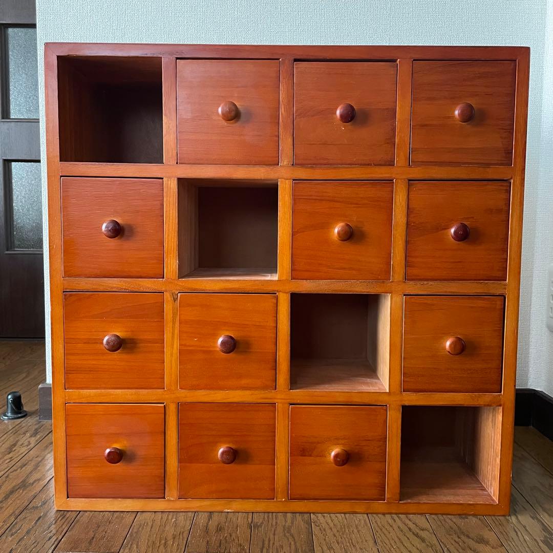 木製　チェスト　完成品　小物入れ　キャビネット　引出し　タンス　収納ボックス