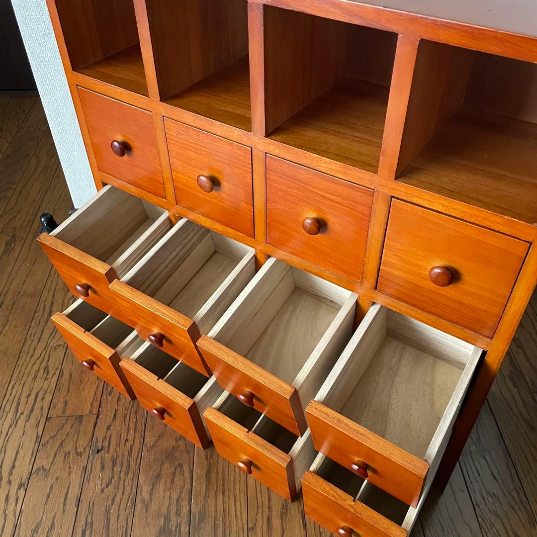 木製　チェスト　完成品　小物入れ　キャビネット　引出し　タンス　収納ボックス