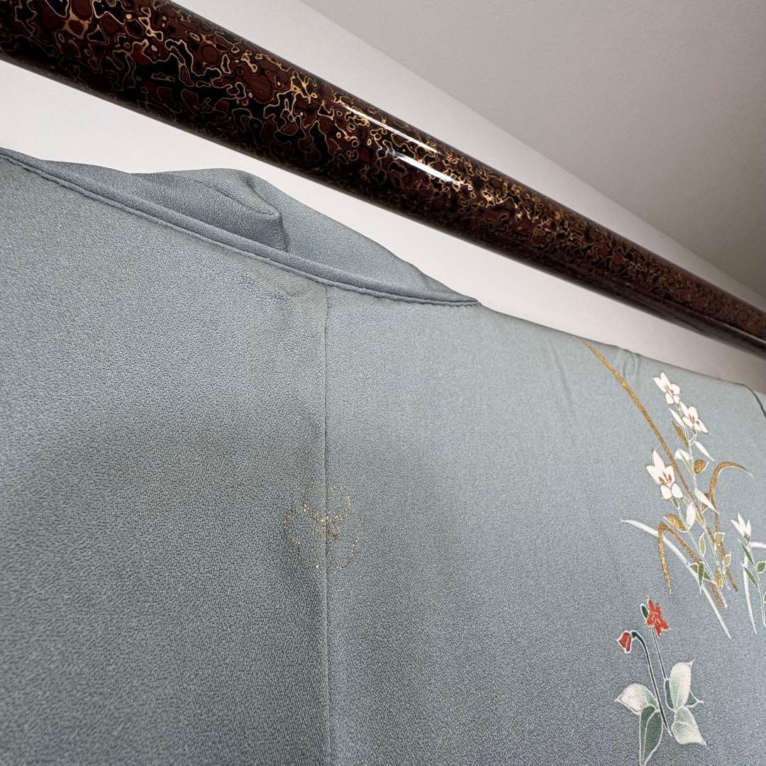 超美品　正絹　訪問着　着物　帯揚げ　帯締め　袋帯　辻ヶ花　4点　セット　156