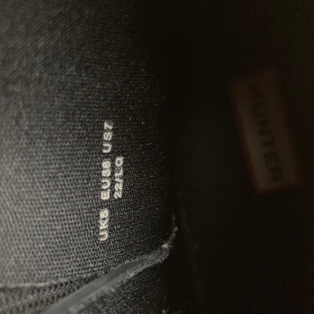 HUNTER ブラック レインブーツ　24センチ