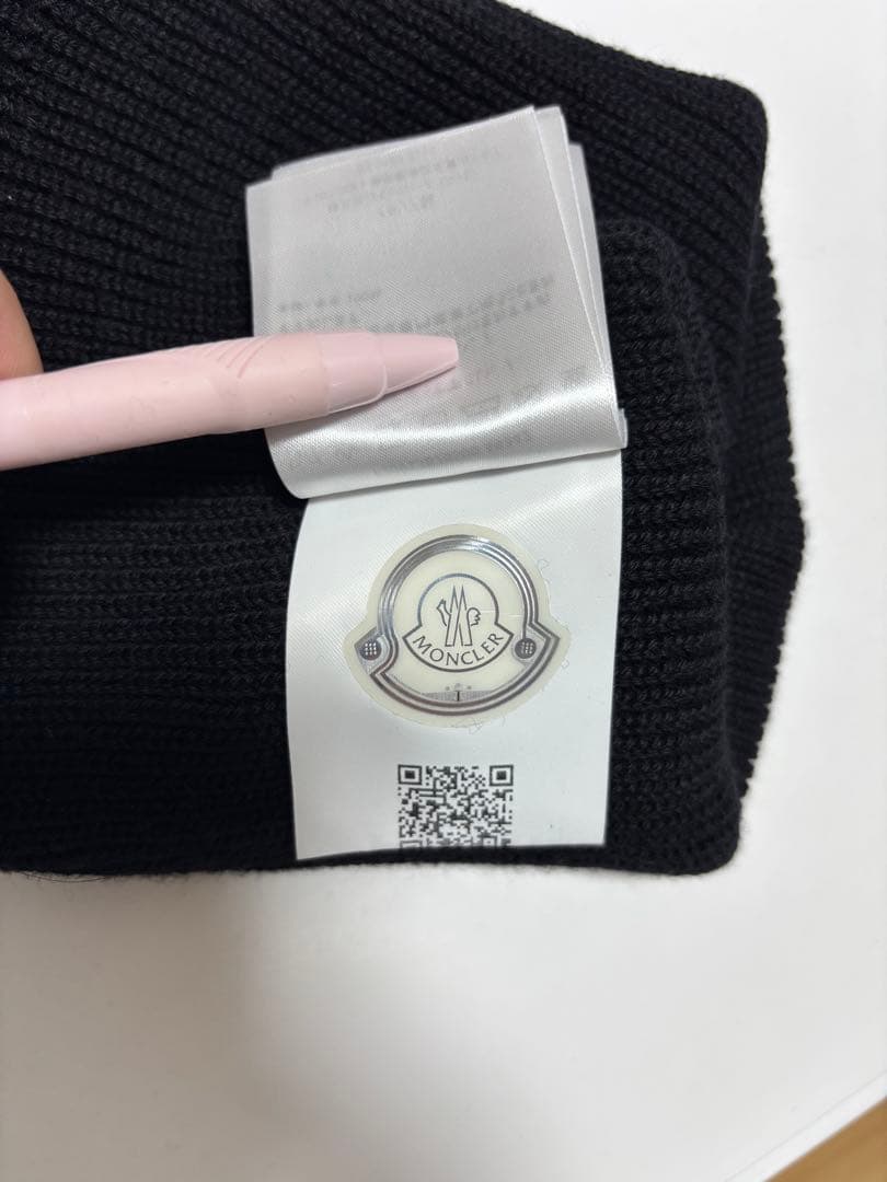 MONCLER モンクレール　ブラック ニット帽　ビーニー