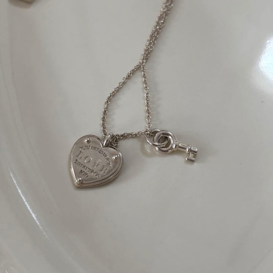 2/8まで！ティファニー　ハート　キー　シルバーネックレス