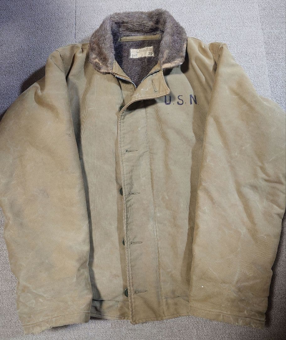 40's N-1　デッキジャケット　サイズ38　ステンシル