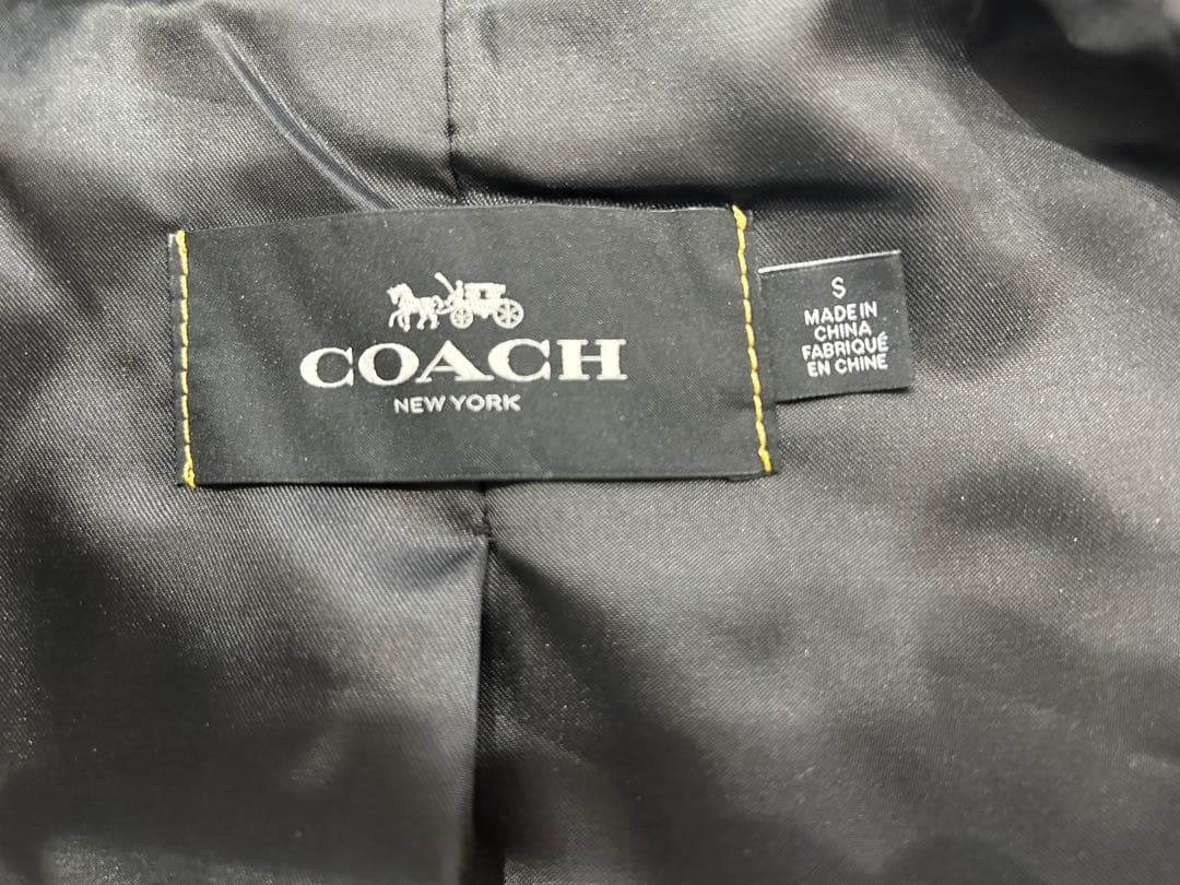 COACH ブラック レザー スタジャン S