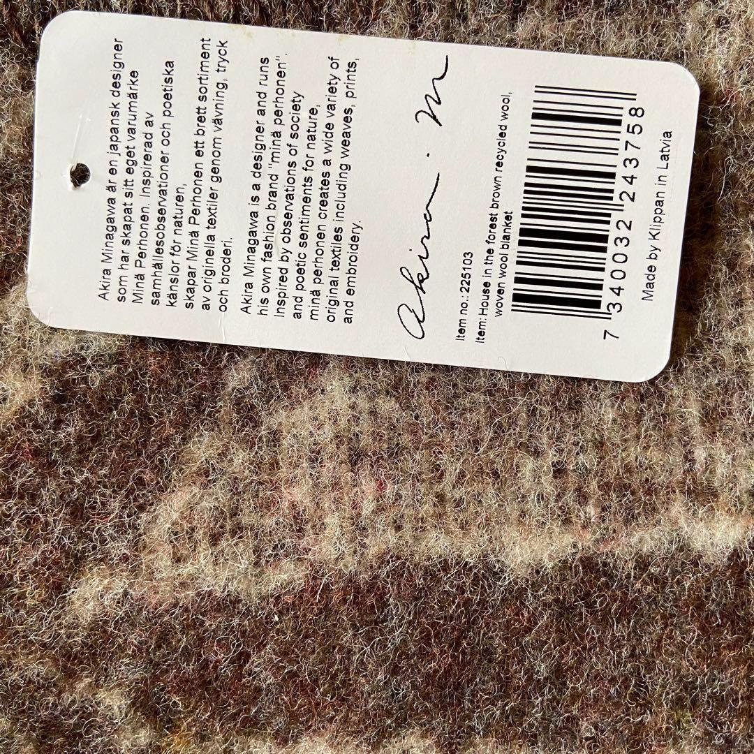 【新品】クリッパン　ミナ ペルホネン　ブランケット ハウスインザフォレストブラウ