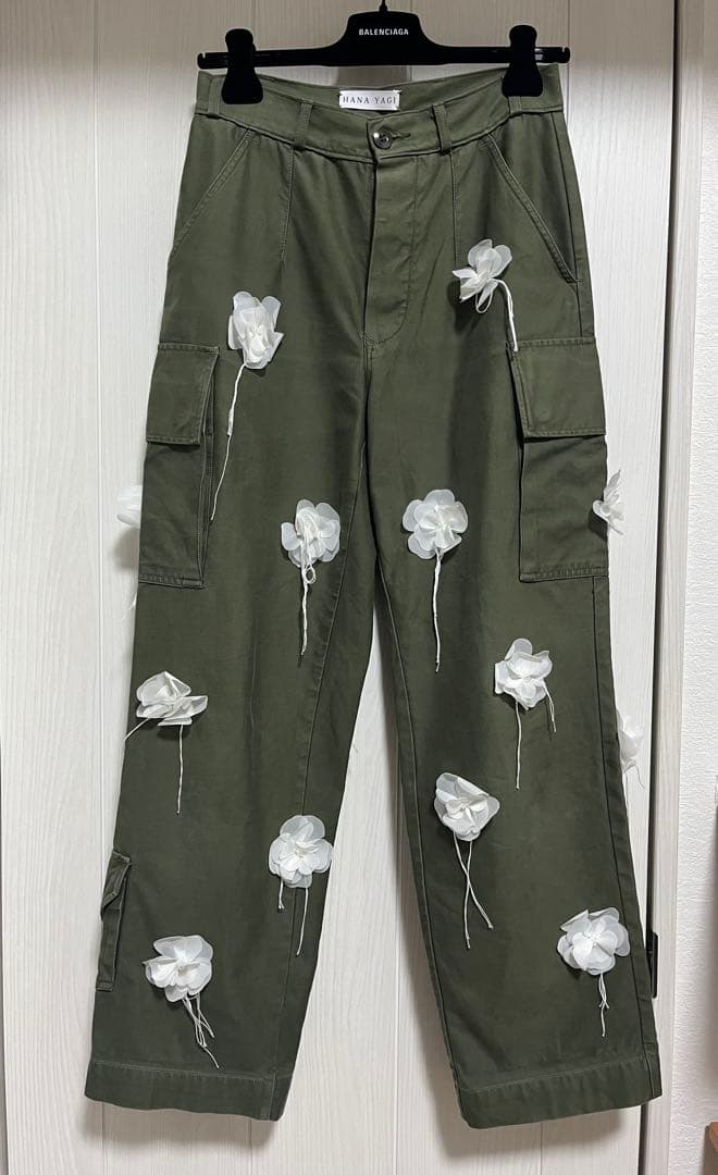 HANA YAGI フラワー装飾 カーゴパンツ