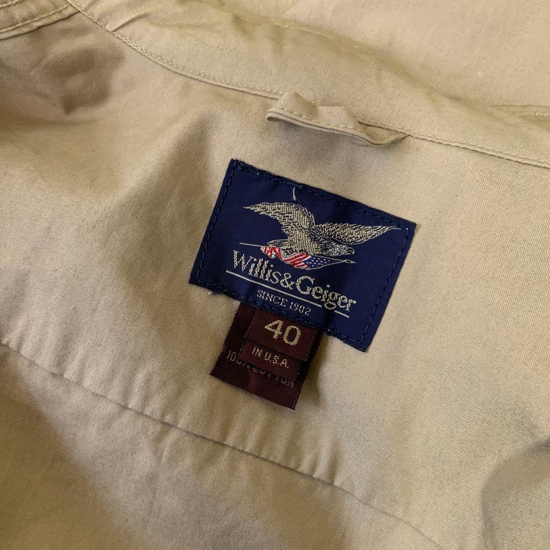 Willis& ウィリス＆ガイガー サファリジャケット40米国製タン