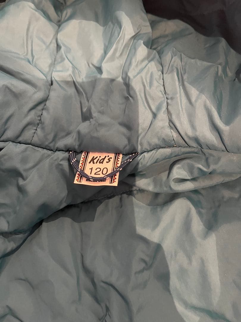 美品‼️mont-bellキッズウェア上下セット パウダーステップパーカー