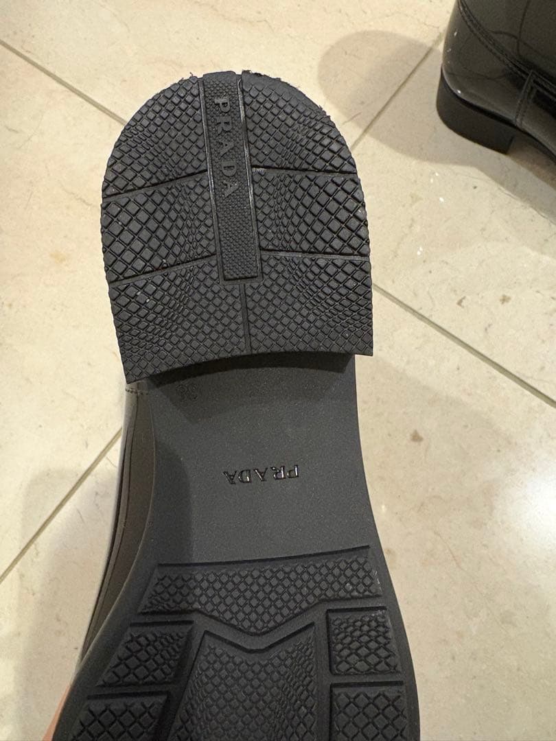 美品　PRADA プラダ レインシューズ　ブーツ　38